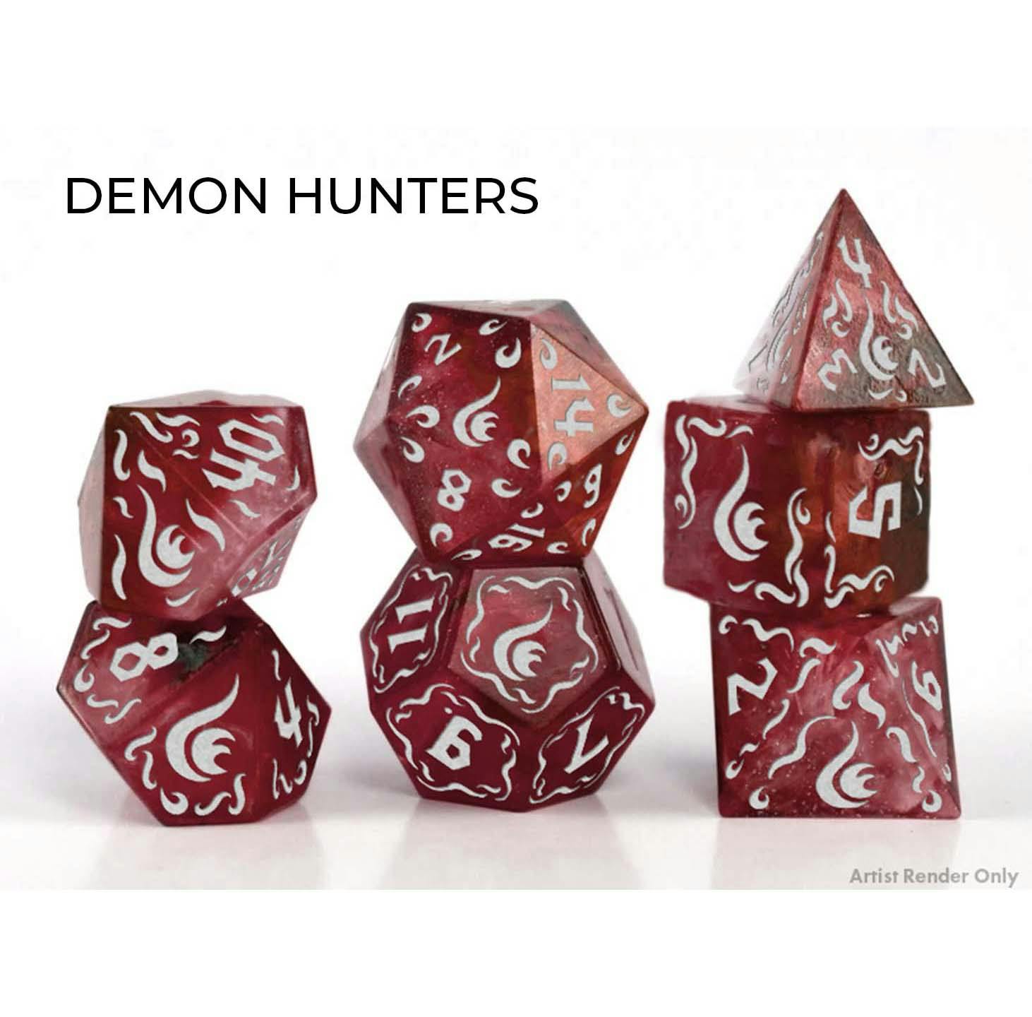 Dice set - Demon Hunters (Red)