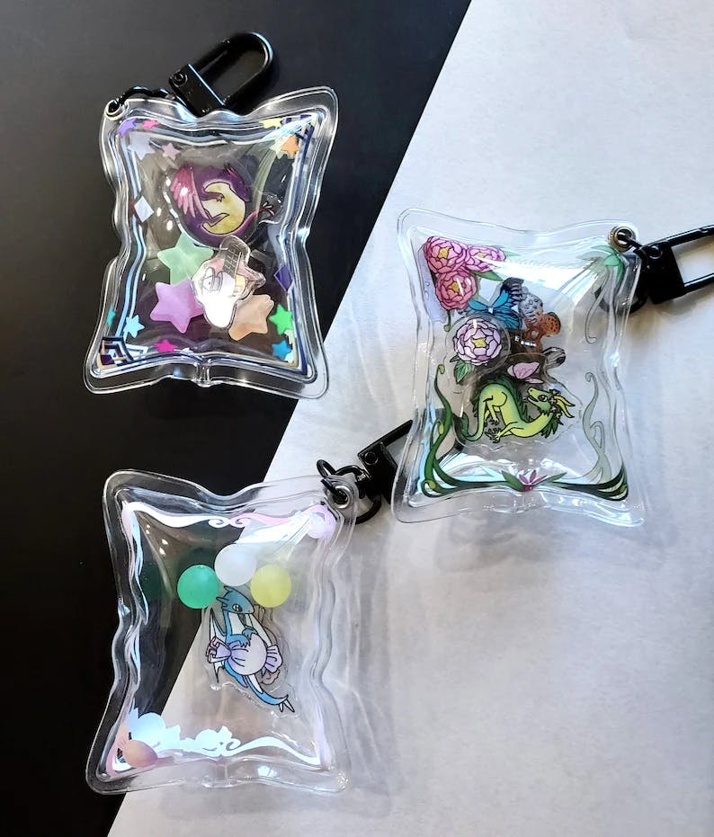 Dragon Shaker Charms