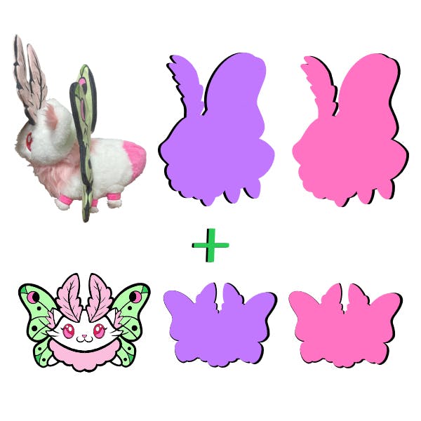 3 Plushies + Pins BUNDLE (USD $146)