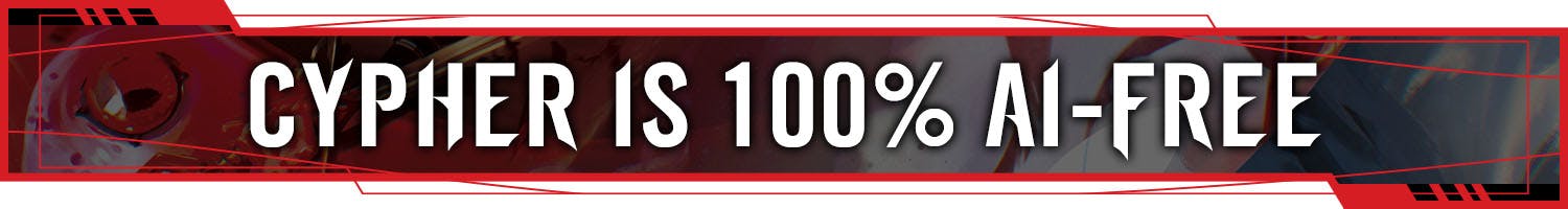 Header: Cypher is 100% AI-Free