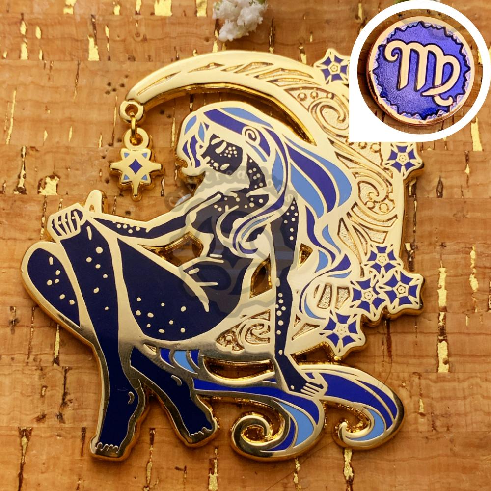 Celestial Coronation: Zodiac Sept Sapphire Virgo Set