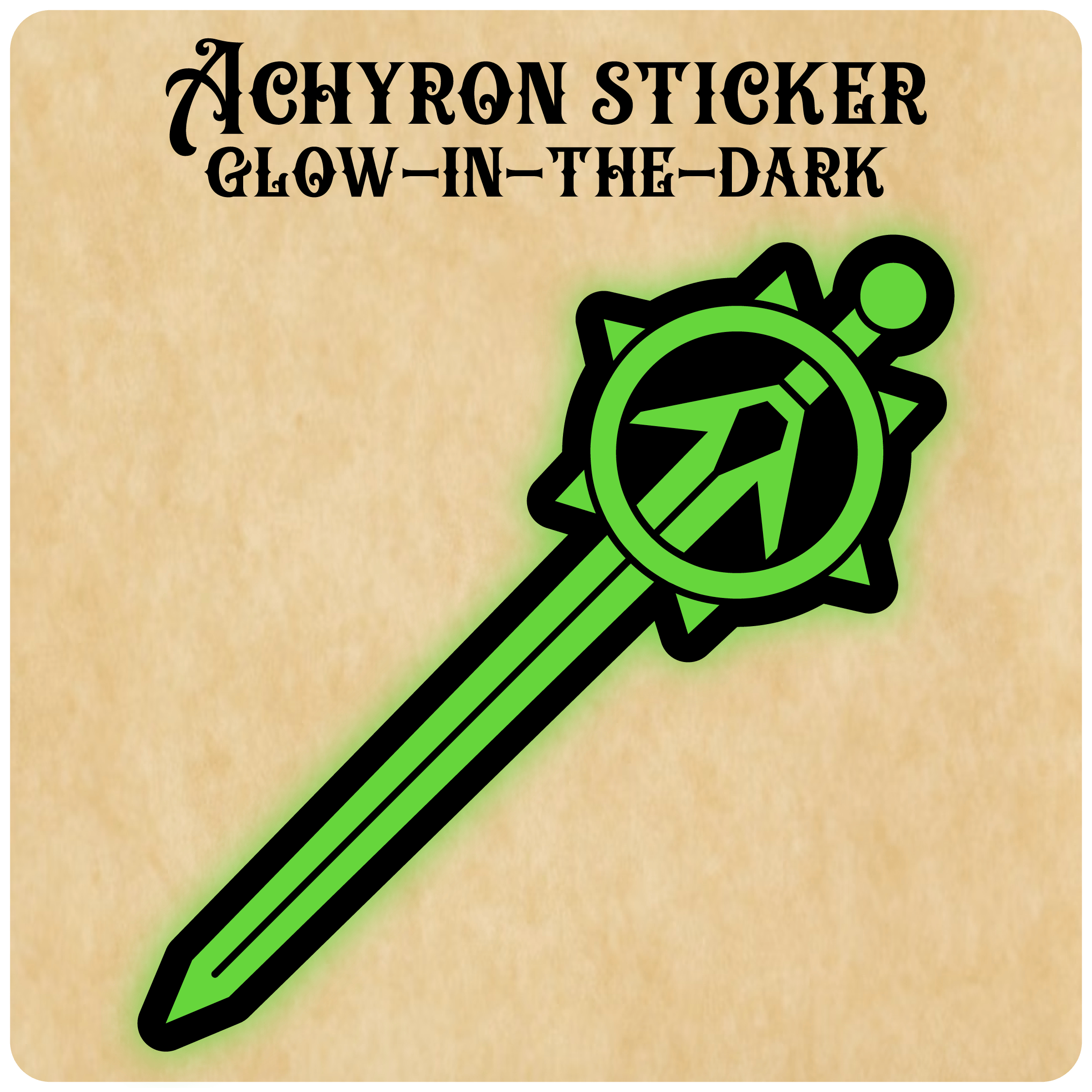 STICKER Achyron Glow