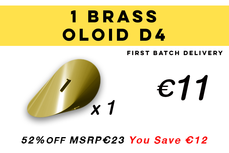 1-Brass Oloid D4