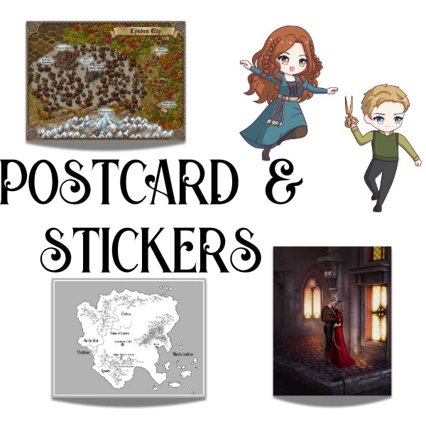 Postcard and Sticker bundle 