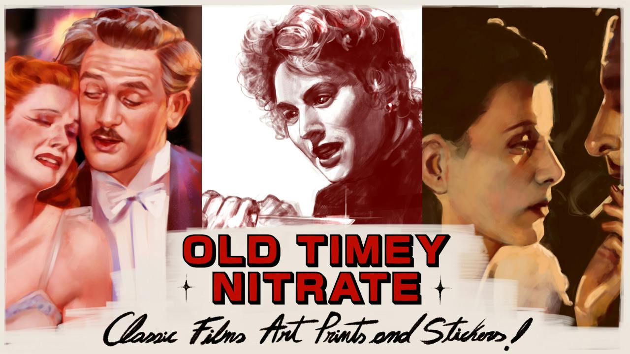 Old Timey Nitrate-Classic Films Art Prints and Stickers