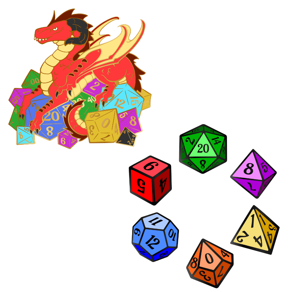 1x Mini Hoard Pin Set & 1x Hoard Keeper Pin