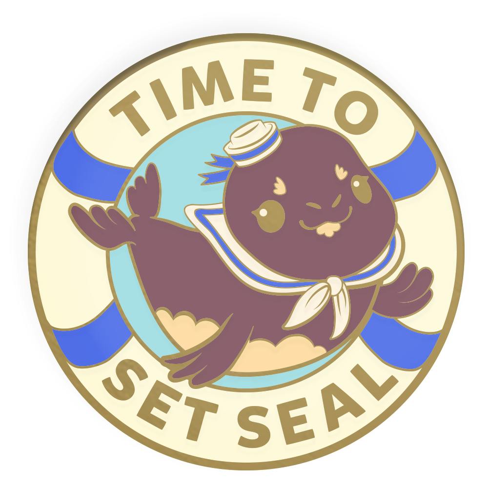 [EU&EE] Time To Set Seal Enamel Pin