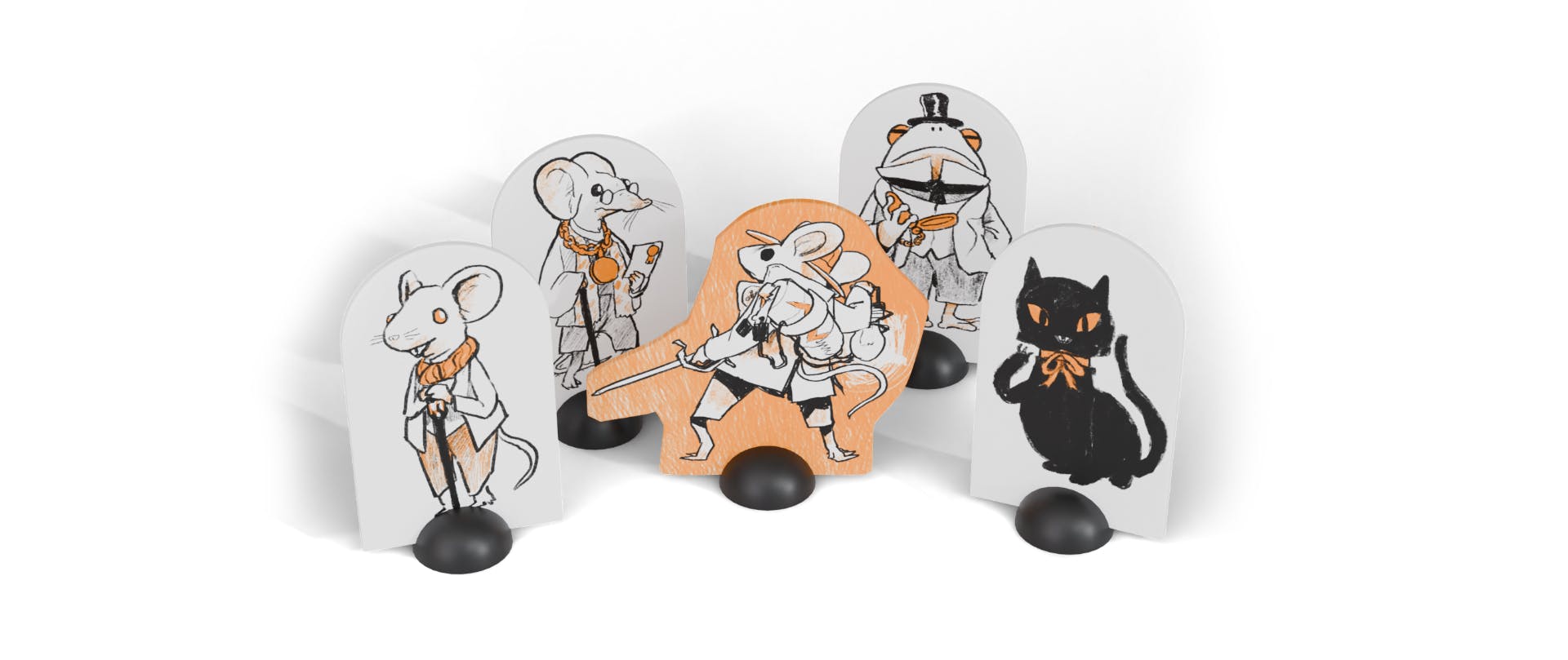 Five Character Standees!