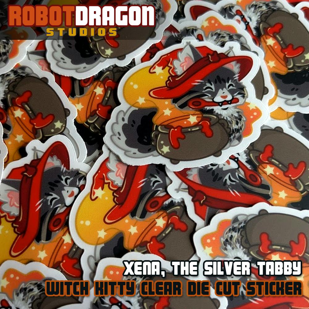 Xena Witch Kitty Sticker