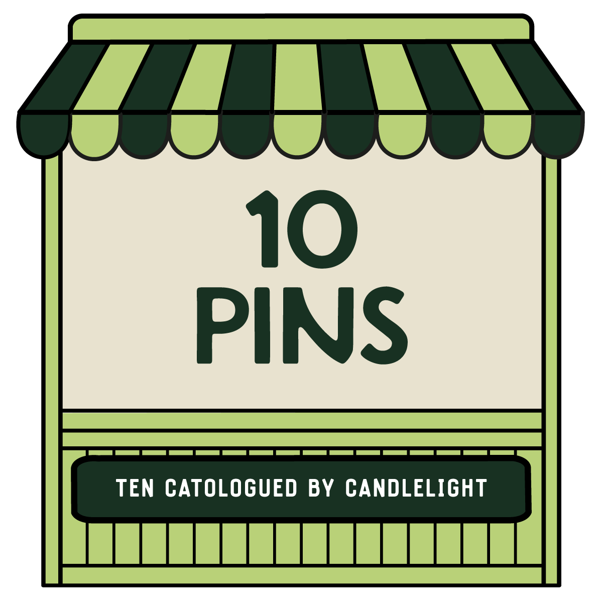 10 Pins - Ten Catalogued by Candlelight