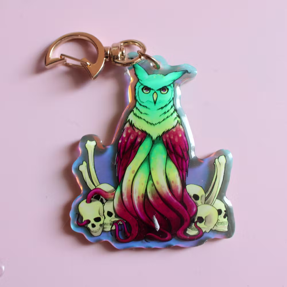Clearance: Octo-Owl Charm