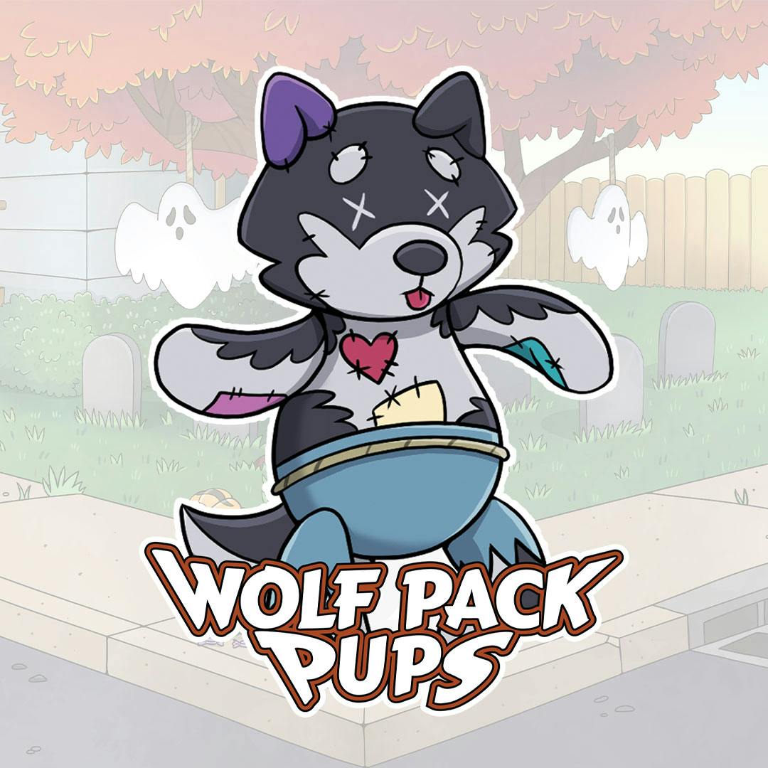 Night Wolf Voodoo Doll 3x4″ Die Cut Sticker