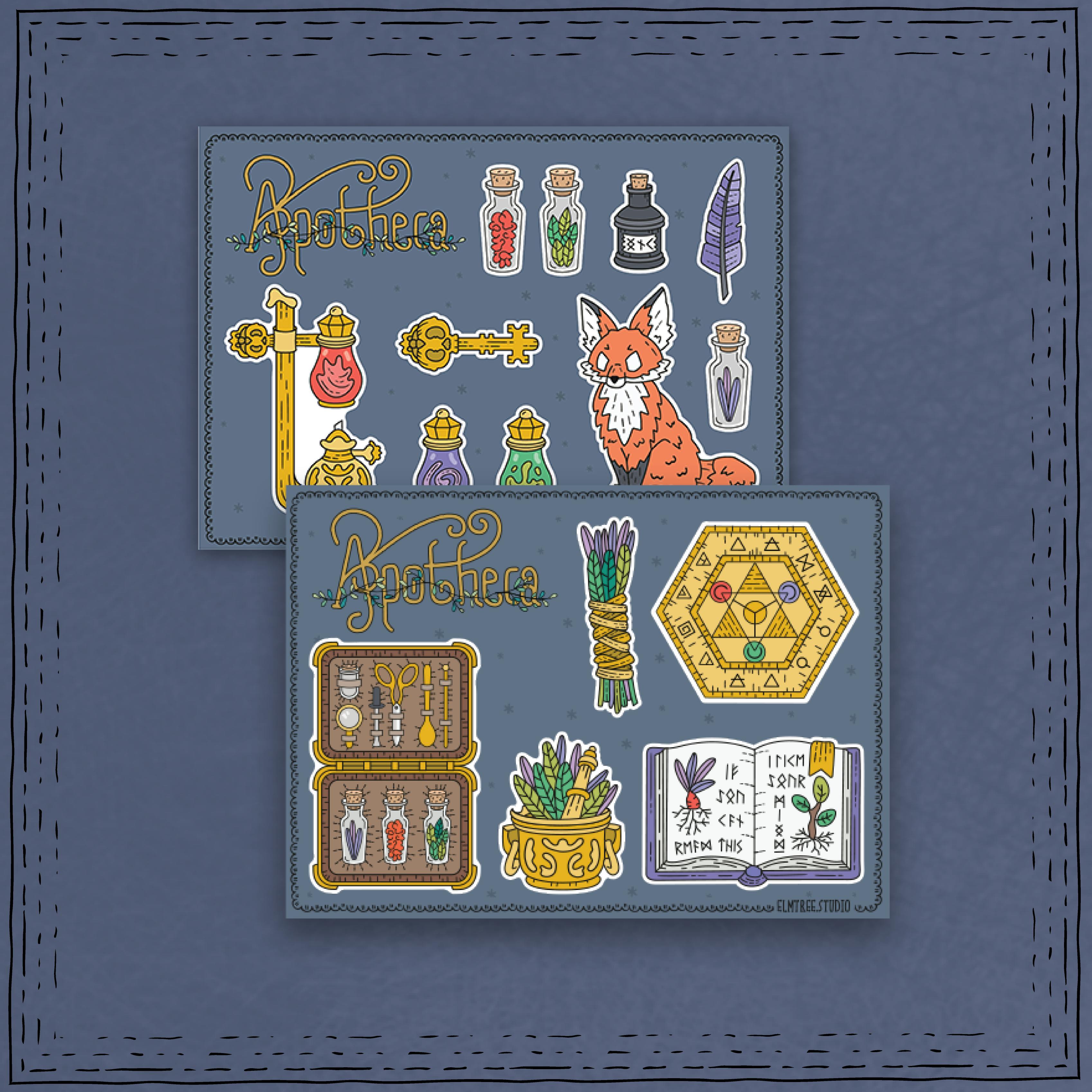 Apotheca Sticker Sheet Set