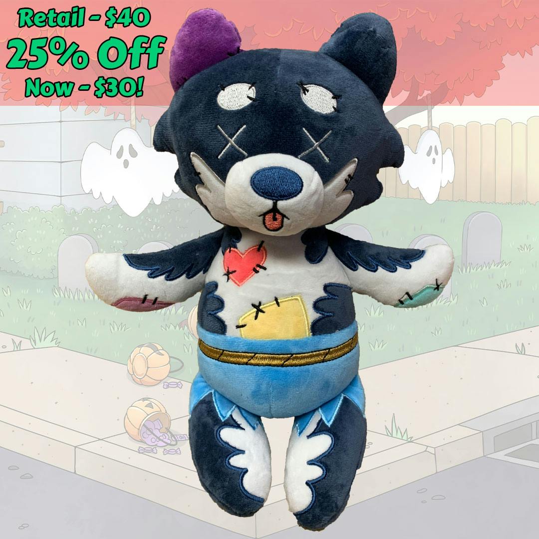 Night Wolf Voodoo Doll 12" Plushie - 25% Off!