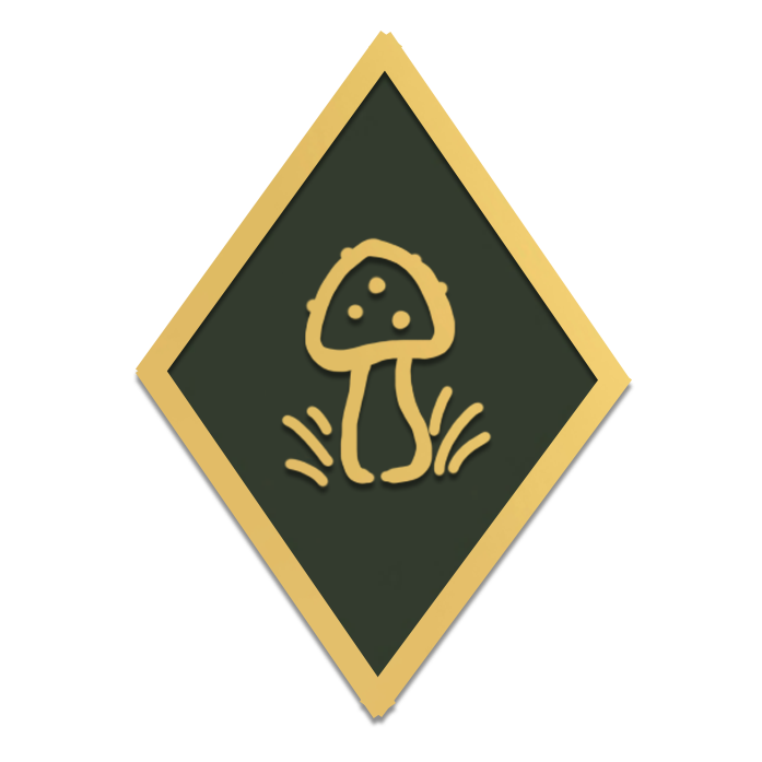 1x Fungi & Faerie Mushroom Pin