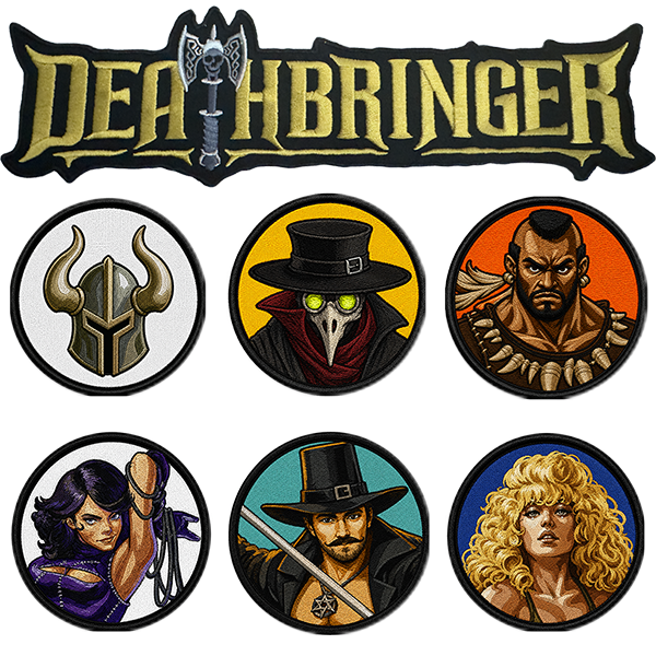 Deathbringer Embroidered Patch Set
