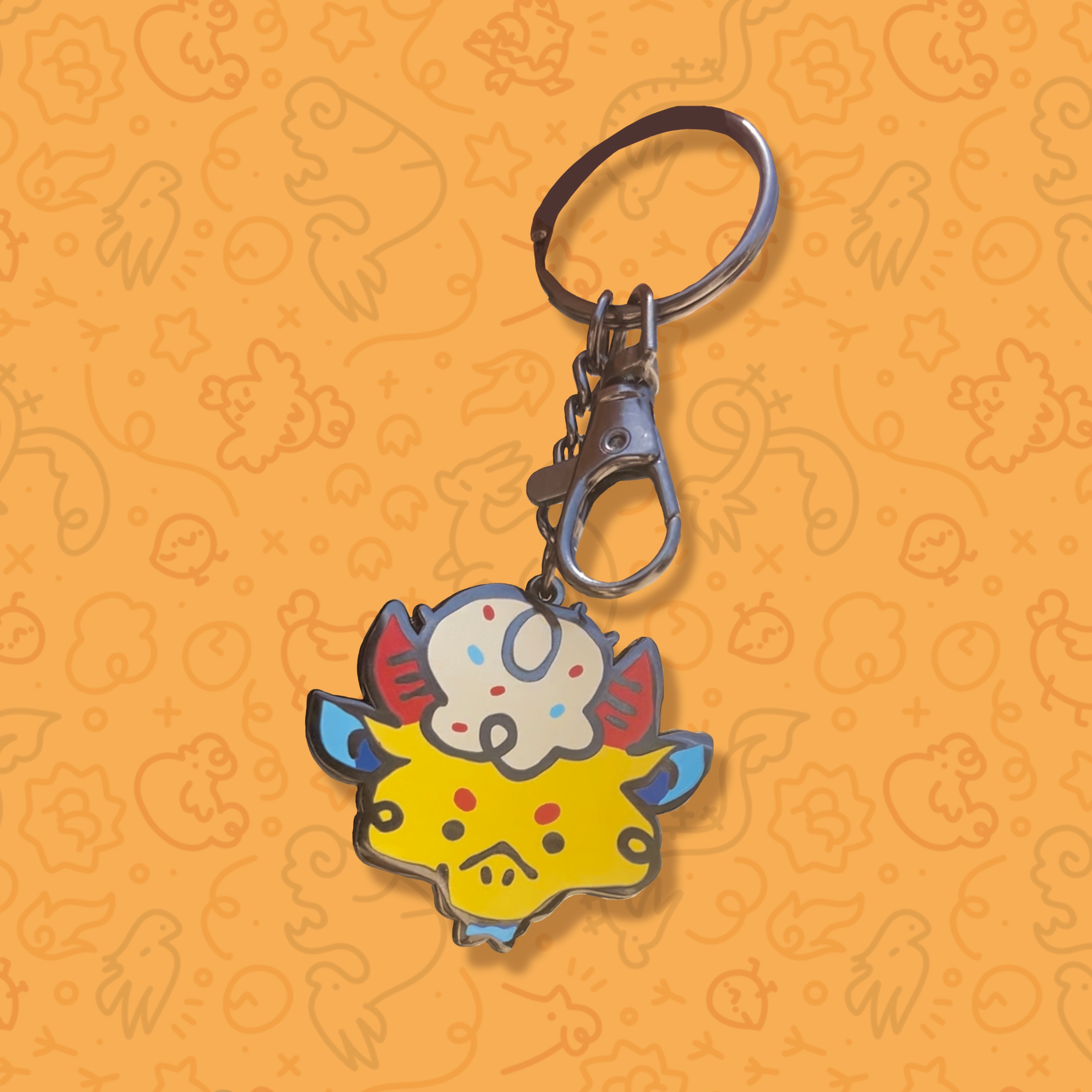 Cheeky Cloudweaver Metal Keychain