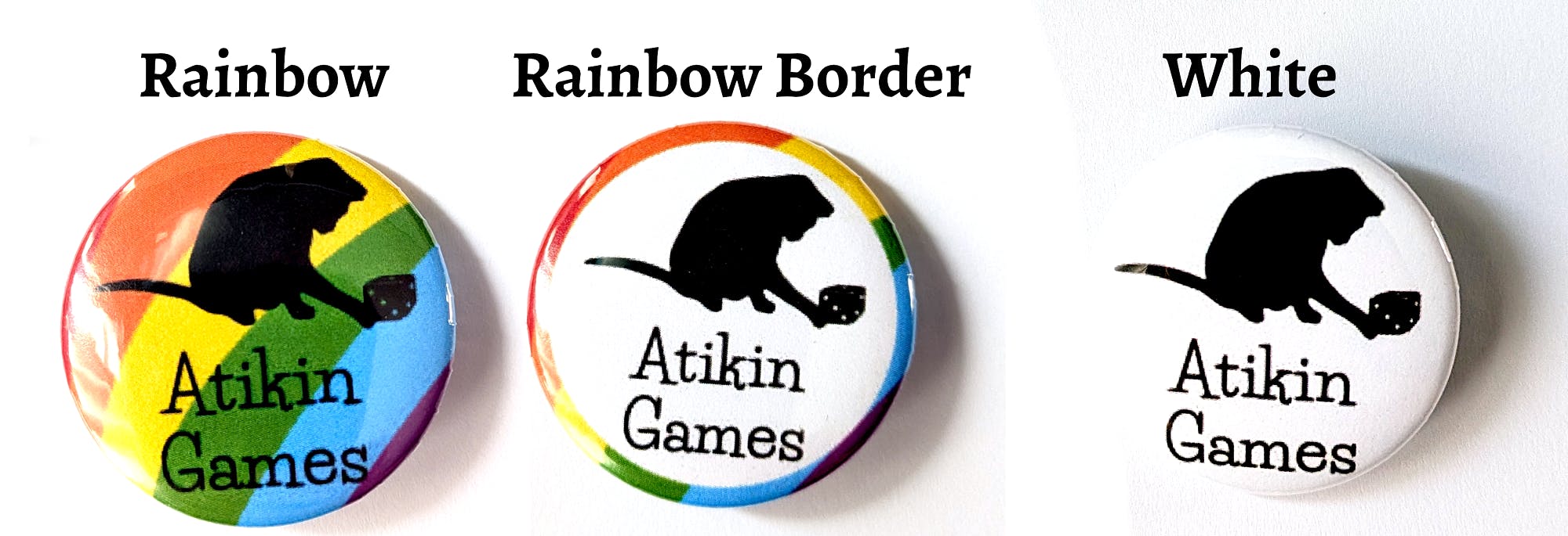 Atikin Games Button Badge