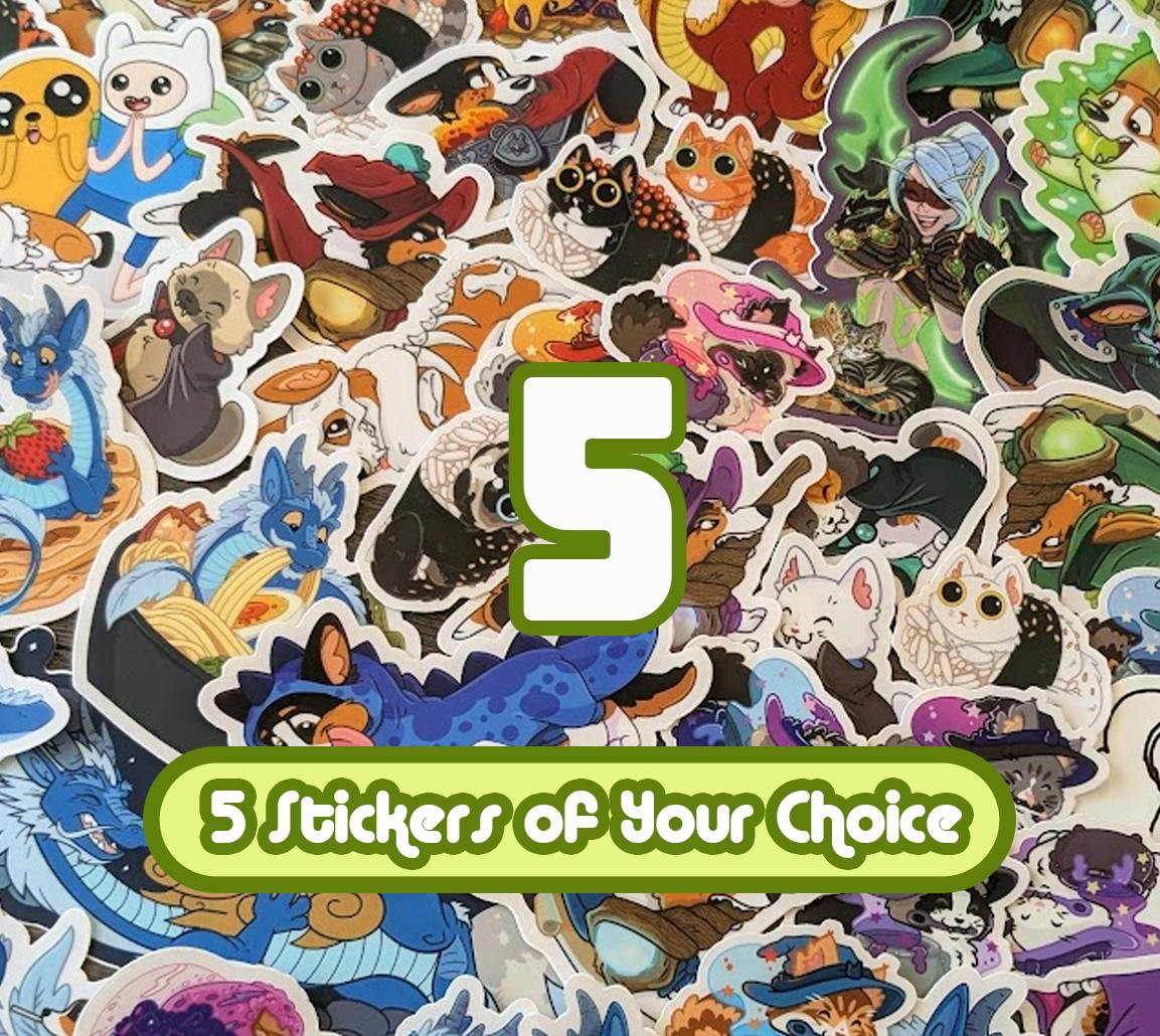 Five (5) Stickers