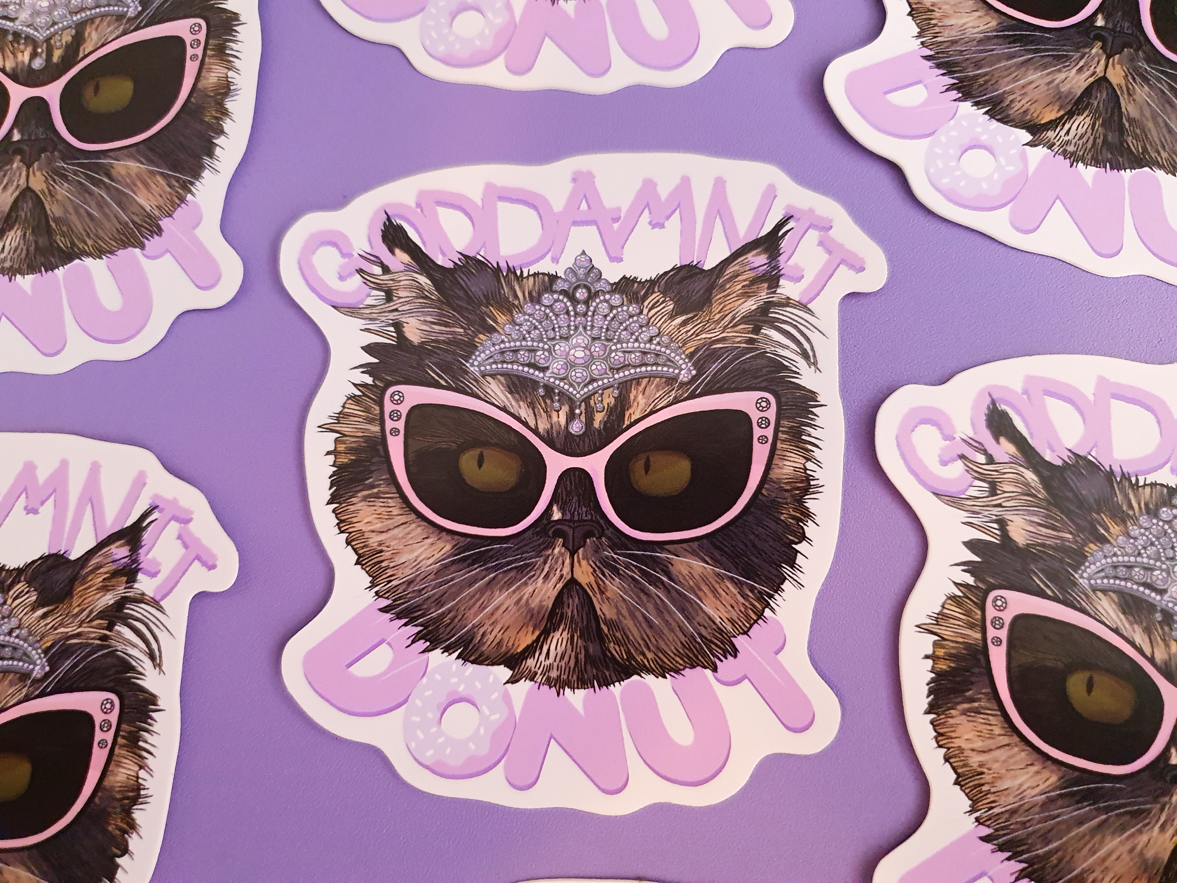 Godamnnit Donut sticker