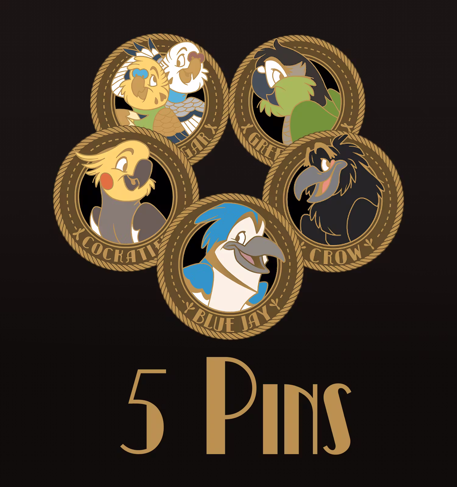FIVE PINS