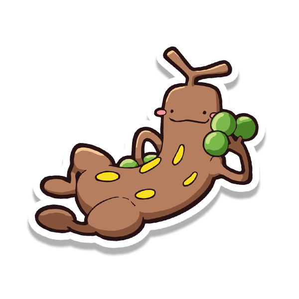 Lazy wood sticker