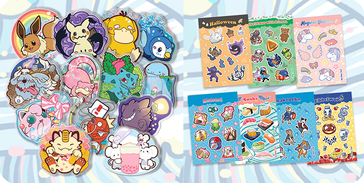 Stickers and sticker sheets will be added to the Preorder store