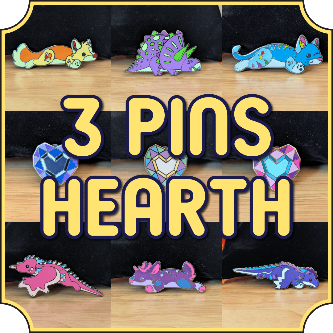 3 Hearth Pins Bundle