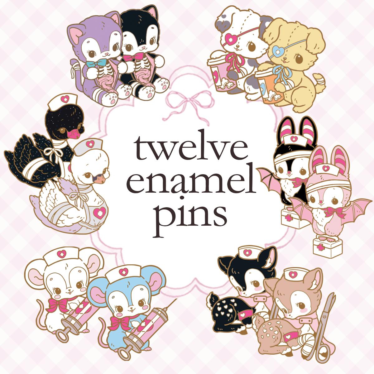♡⋆˚࿔ ⋆˙⟡ Twelve Enamel Pins