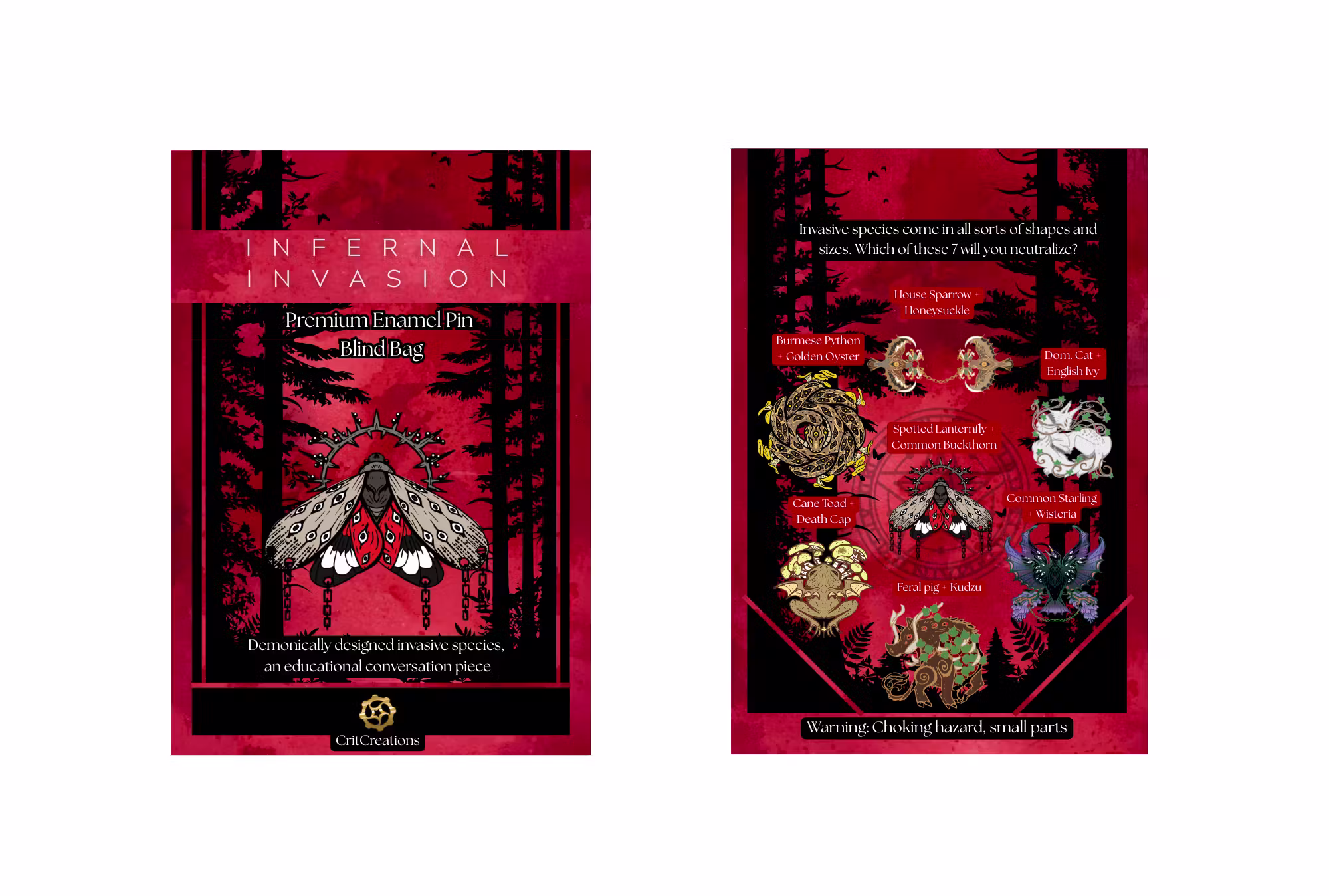 Infernal Invader 2.5in Enamel Pin Blind Bag