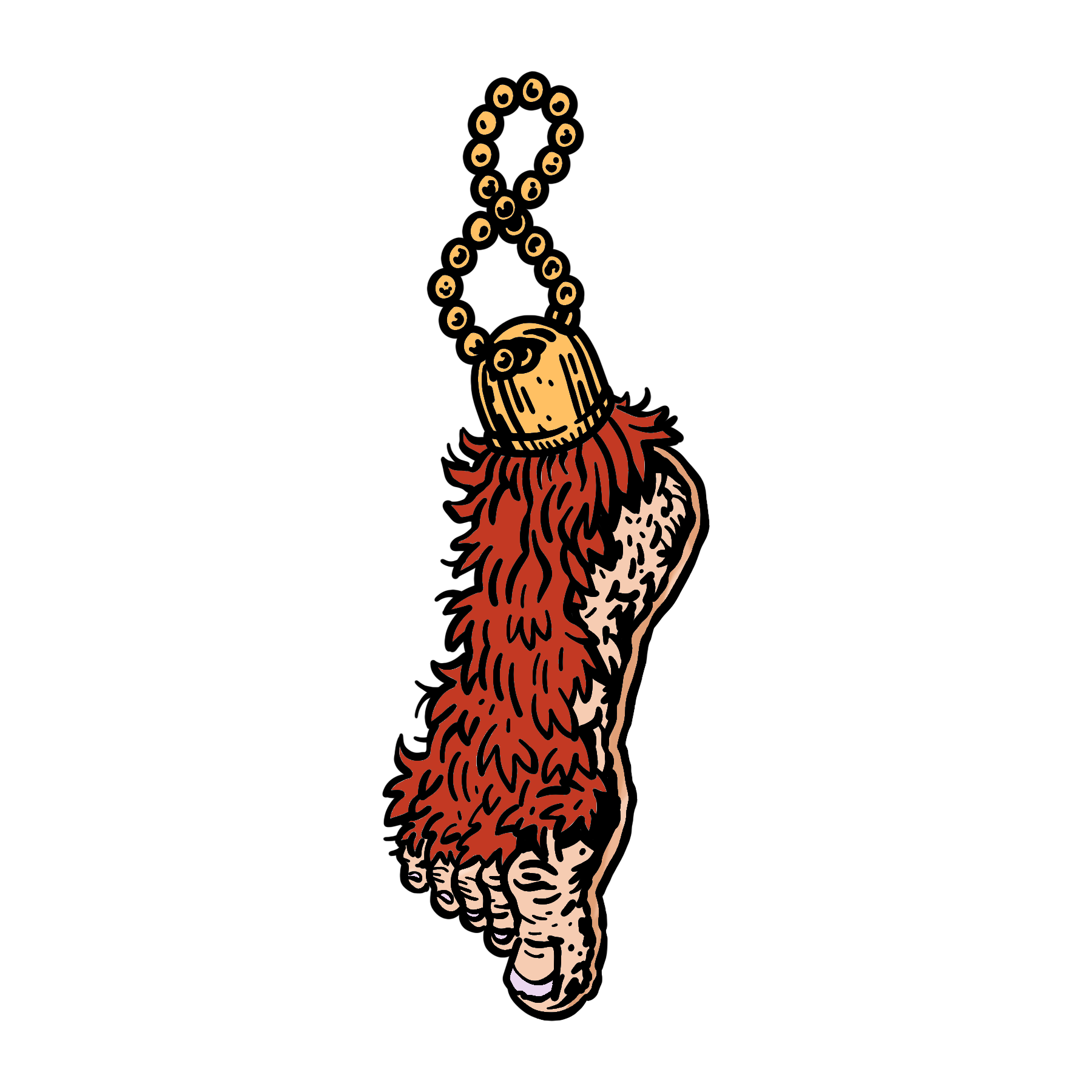 Lucky Halfling Foot (Enamel Pin)