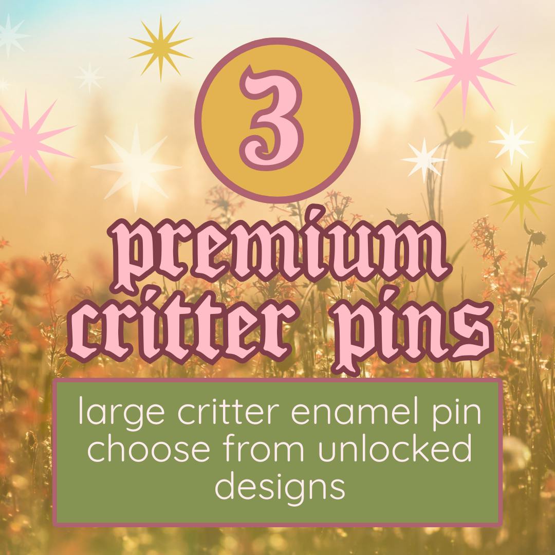 3 Premium Critter Pins
