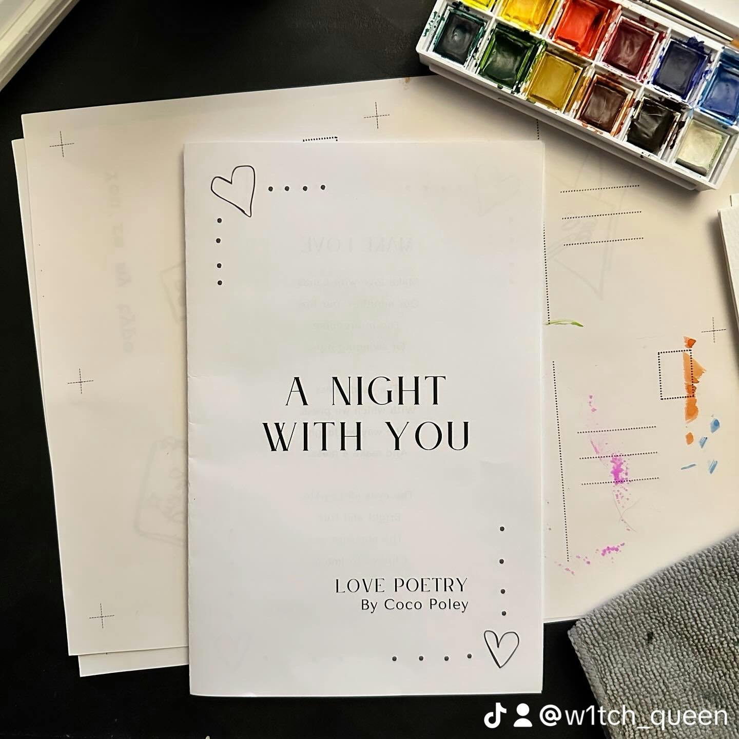 Original handprinted risograph poetry book by Coco Poley