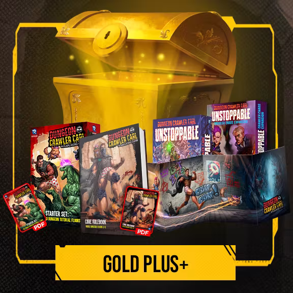Gold Plus+ Dungeon Crawler Carl RPG with Unstoppable Loot Box