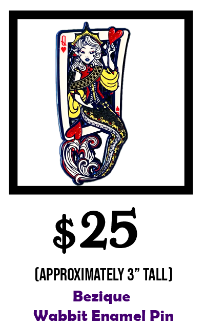 Bezique Enamel Pin