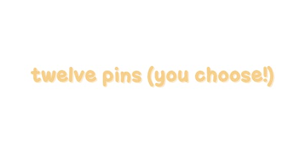 ✶ TWELVE PINS ✶