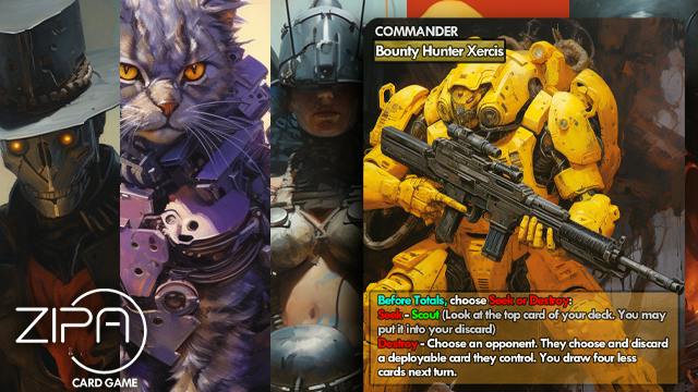 ZIPA - A Sci-Fi 1v1 card game of intuitive strategy and deep customization!