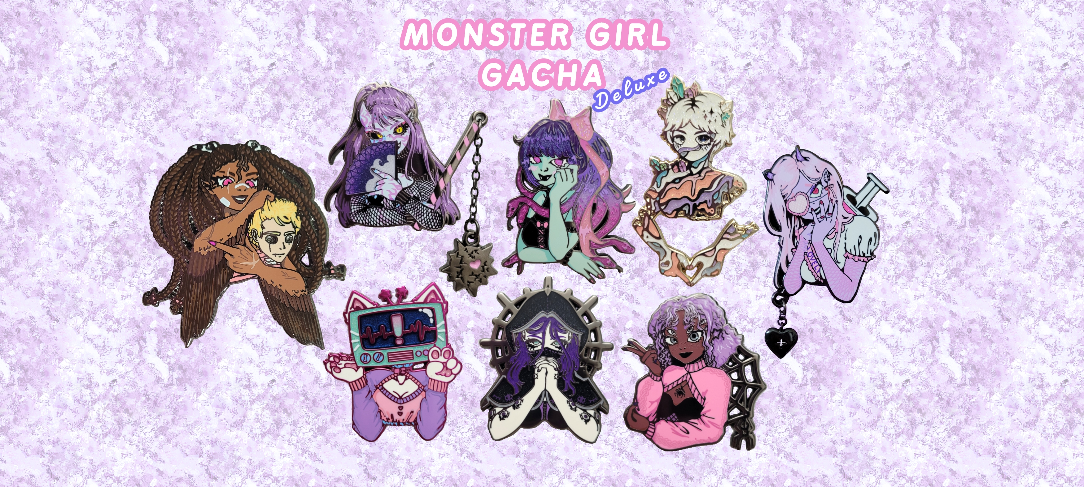 10 SPINS Monster Girl Riot DELUXE Gacha Machine