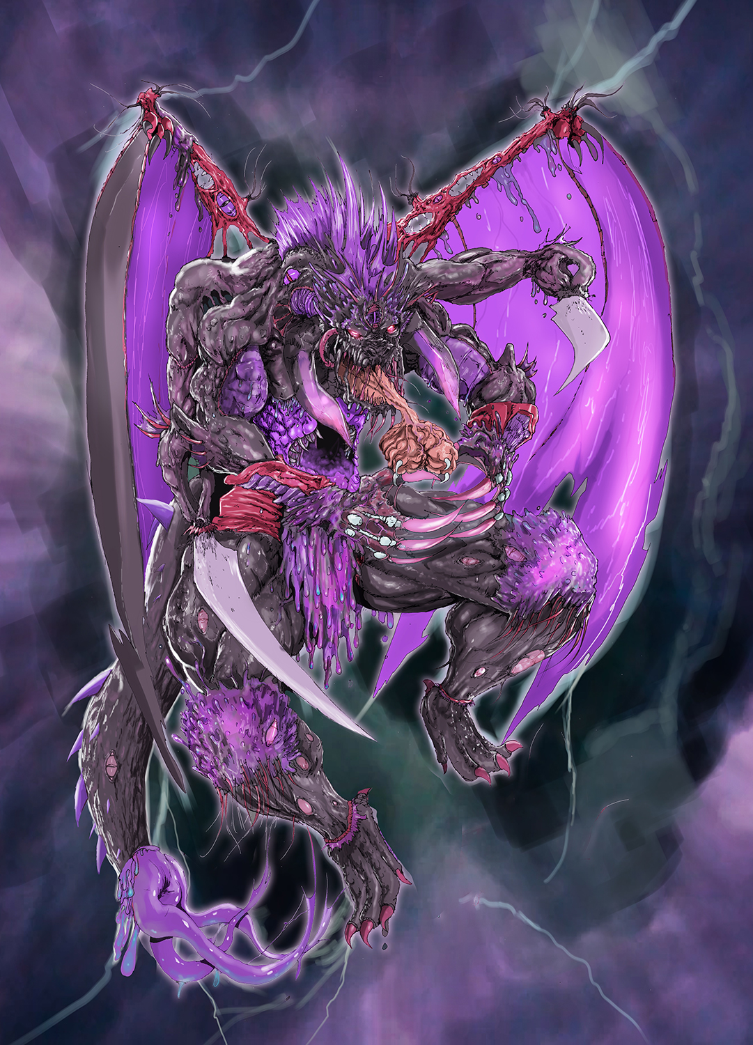 Ekedek (a Black dragon who is truing into a member of hive, of the Ones)