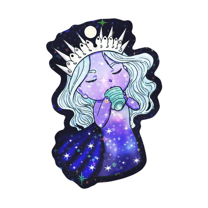 Chibi Celestial Goddess Tea Sticker
