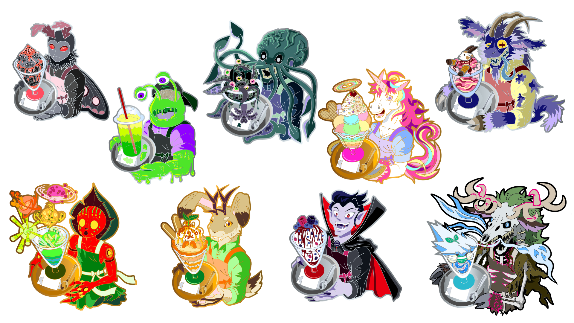 1x IceScream Cryptid Sticker of your Choise