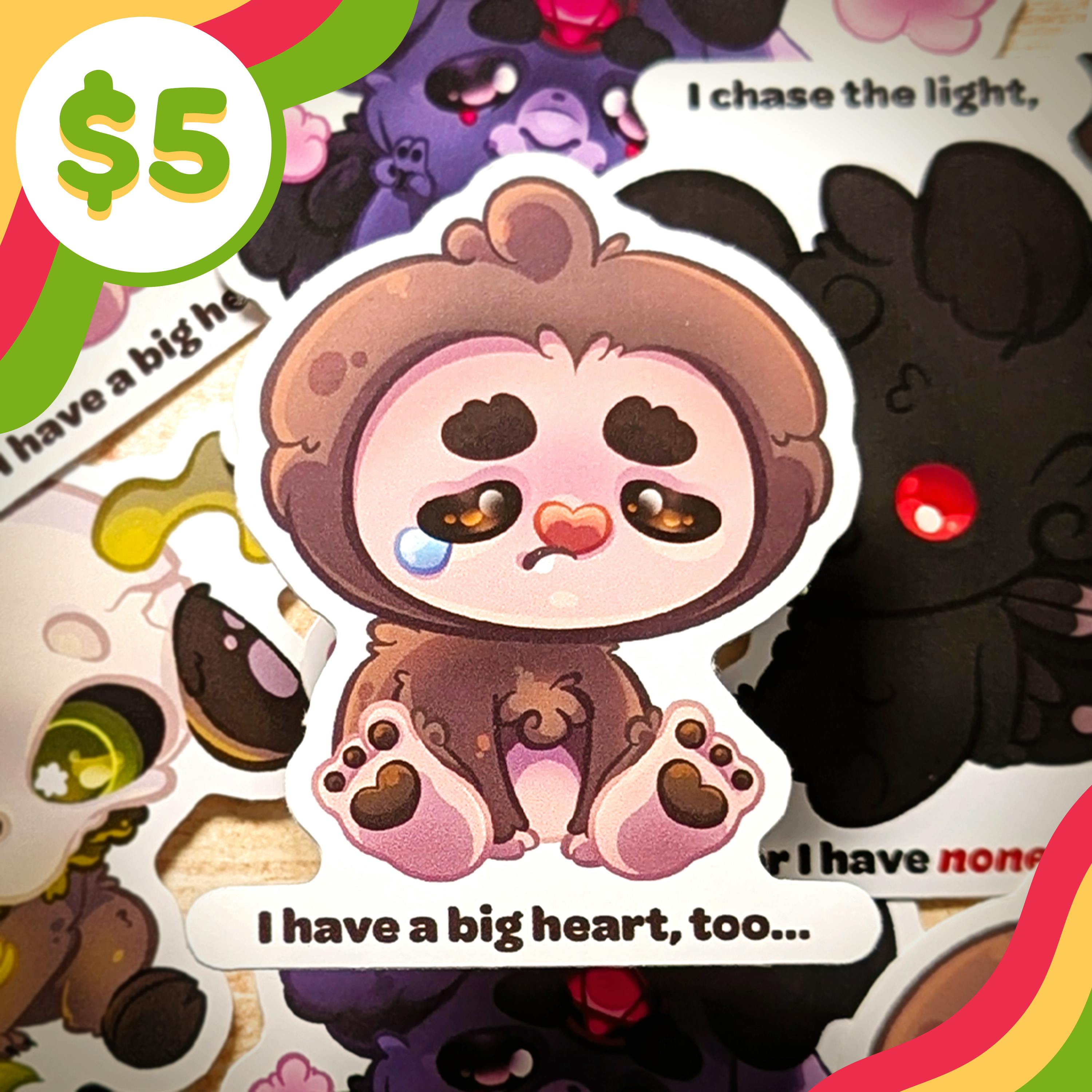 👣 Cryptid Sticker- Bigfoot 👣