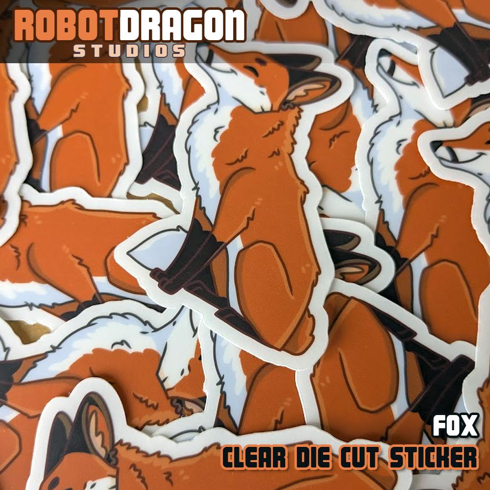 Fox Sitting Sticker