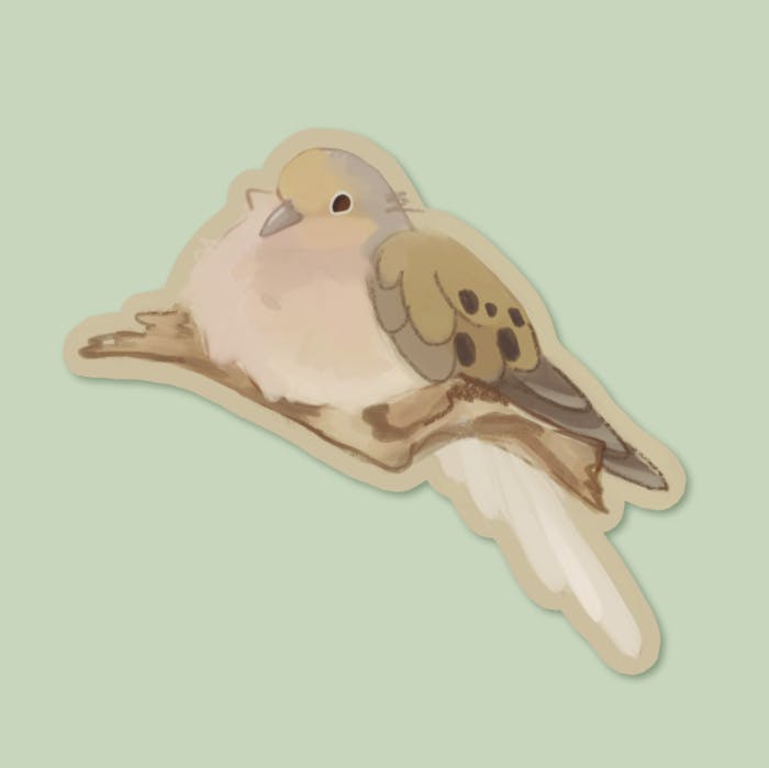 "Mourning Dove" Vinyl Sticker