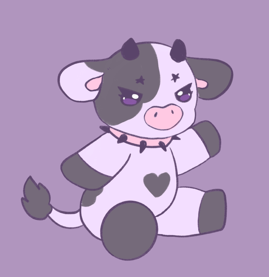 Ube the Goth Cow