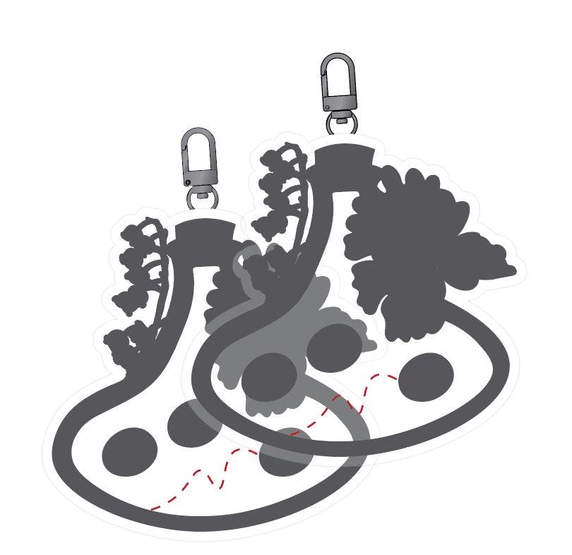 Shaker Keychain Pair