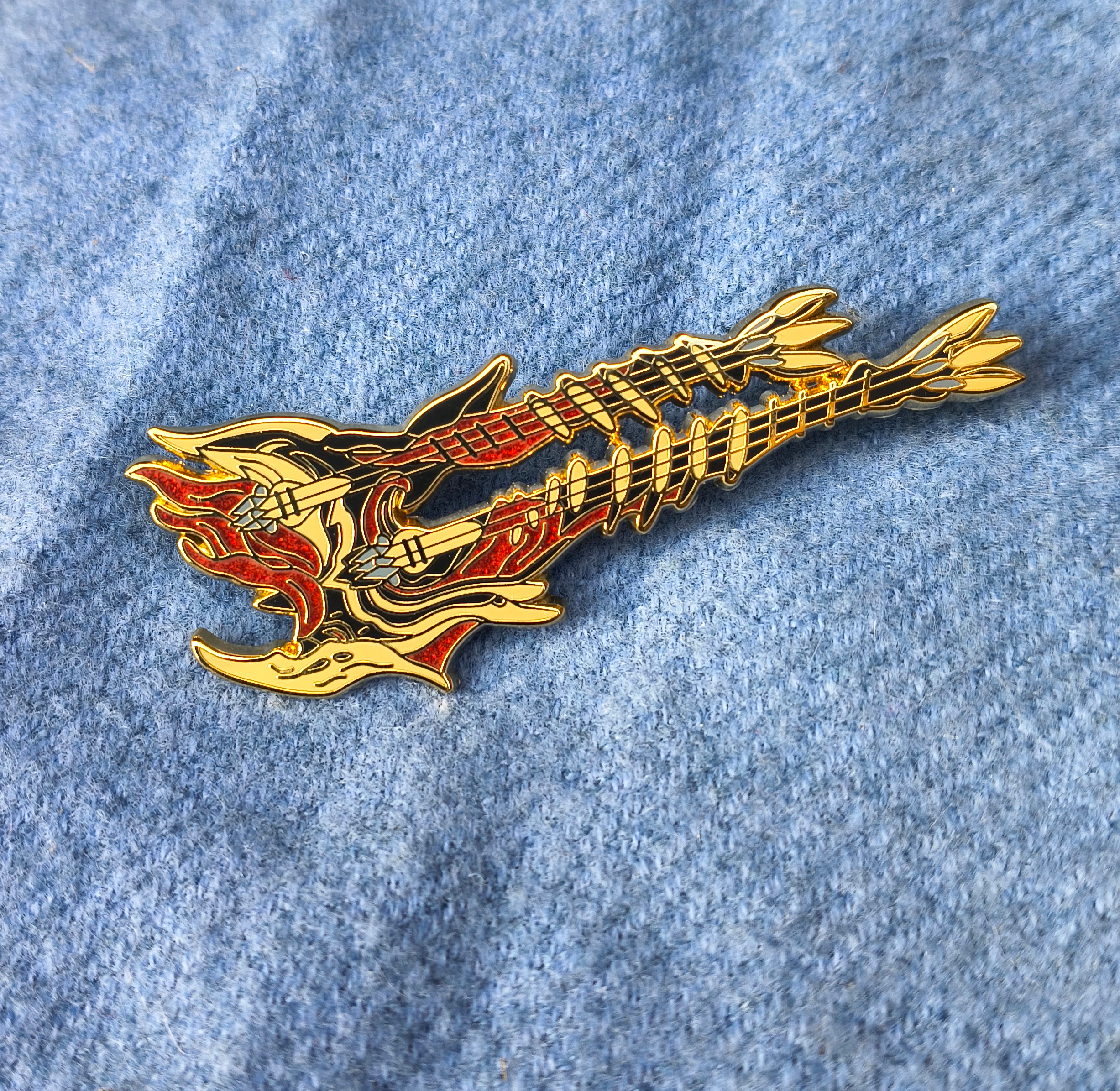 Waframe inspired Lizzie Glitter pin!