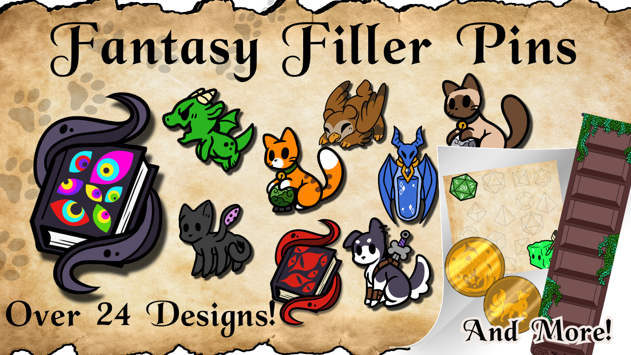 Fantasy Filler Pins - Never Go Alone!