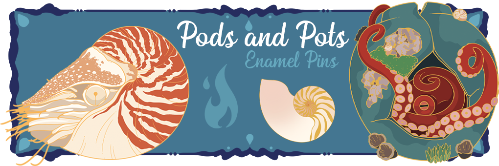 Pods and Pots || Enamel Pin Collection