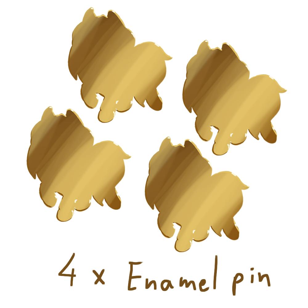 4 Enamel Pins (€3,- discount)